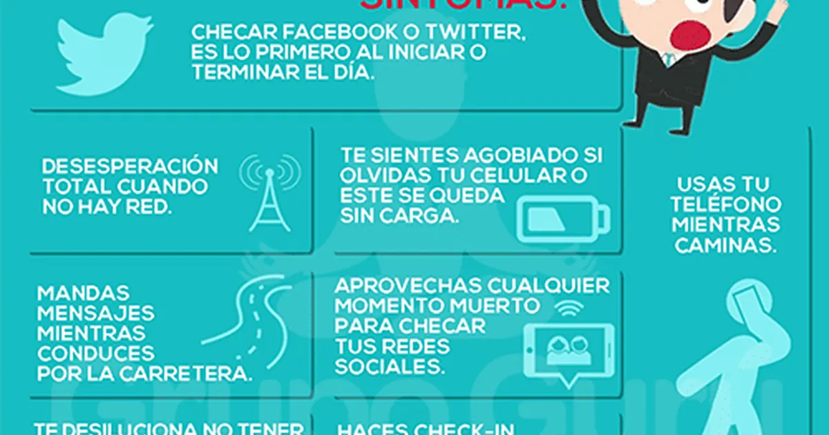 ¿Cómo saber si eres un adicto a las redes sociales? (infografía)